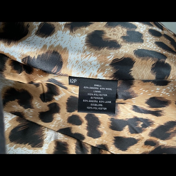 Dana Buchman 12 Petite long brown wool coat - Picture 8 of 10